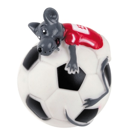 Dezzie Мышь на мяче Игрушка для собак, виниловый мяч с пищалкой – интернет-магазин Ле’Муррр
