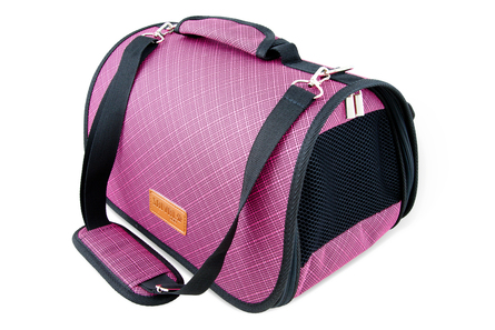 Saival Classic Сумка перeноска пластик с карманом, Бамбук розовый, размер S – интернет-магазин Ле’Муррр